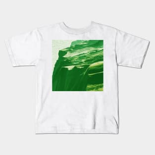 Tropical Green Mountains Oil Effects 4 Kids T-Shirt